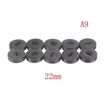10 шт. черный держатель угольной щетки, крышка щетки 13, 14, 15, 16, 18, 20, 22 мм 22mm