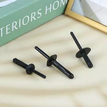 10 шт. черный пластиковый зажим для заклепок фиксатор крепеж заклепки с отрывной головкой оправка для заклепок с гвоздями для автомобильных аксессуаров