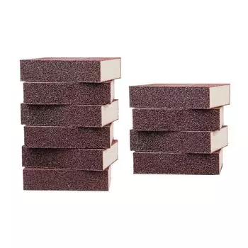 10 шт. чистящая губка для удаления ржавчины скребок для домашнего хозяйства для удаления накипи чистящий наждак кухонный инструмент m/7x7x2.5cm