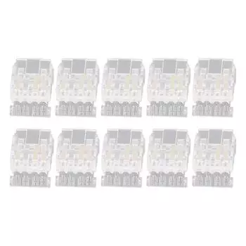 10 шт. COB светодиодная лента для подключения провода 10 мм 3-контактный прозрачный беспаечный разъем светодиодной ленты