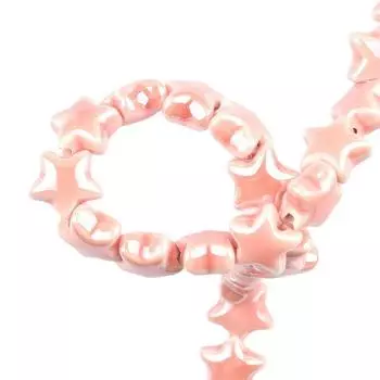 10 шт. цветные блестящие глянцевые глазурованные керамические фарфоровые бусины в форме пентаграммы для изготовления ювелирных изделий своими руками аксессуары для поделок A12