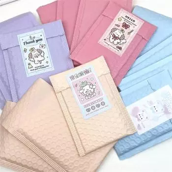 10 шт. цветные конверты-пузырьки с макарунами, конверты с подкладкой, самоклеящаяся упаковка, конверты с пузырьками для курьерской доставки, почтовая посылка синий