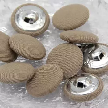 10 шт. цветные тканевые металлические швейные пуговицы с металлическим стержнем для одежды, детского пальто, кардигана, круглые большие тканевые пуговицы, украшения своими руками 11mm 10pcs