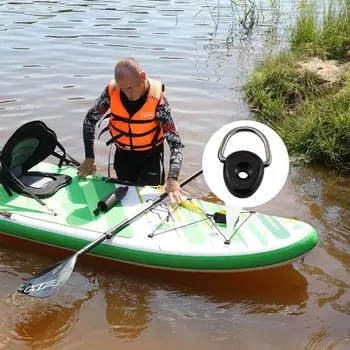 10 шт. D-образных колец для каяка с винтами, круглая пряжка для рыболовного каяка, эластичная пряжка для троса, прочная фурнитура