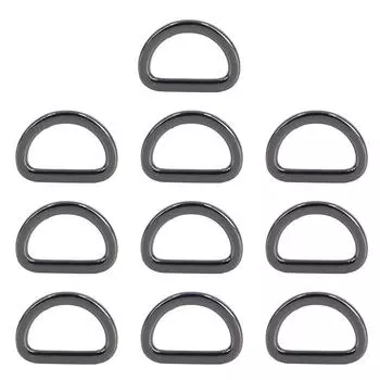 10 шт. D-образных колец, надежных, прочных, глянцевых, удобных, маленьких, компактных, декоративных пряжек для сумок своими руками