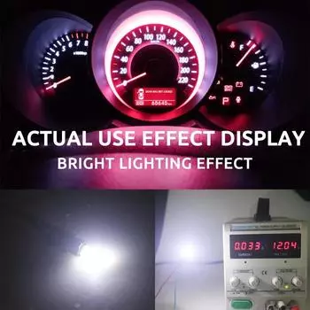 10 шт. DC12V T5 3014 Автомобильные лампы для приборной панели 2 SMD лампы для чтения приборной панели светодиодные индикаторные лампы клиновидной формы универсальные синий