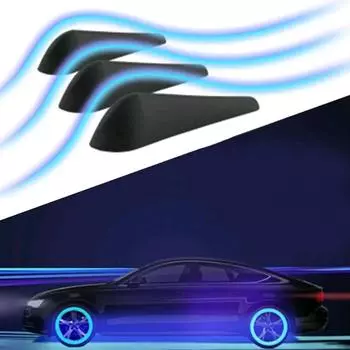 10 шт., дефлекторы для боковых окон автомобиля, противоударные, противошумные, декоративные полосы для дверей, центральных стоек, зеркала заднего вида чёрный