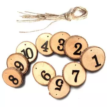 10 шт. деревенские номера свадебных столов 1-10 украшение стола для свадьбы дня рождения вечеринки