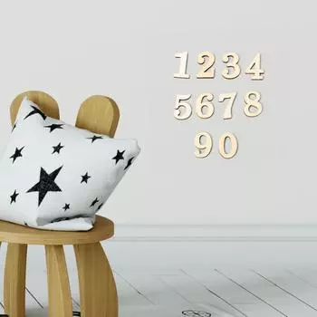 10 шт. деревенский деревянный цифровой номер DIY ремесло стол разброс украшение для дома