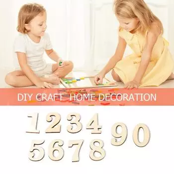 10 шт. деревенский деревянный цифровой номер DIY ремесло стол разброс украшение для дома