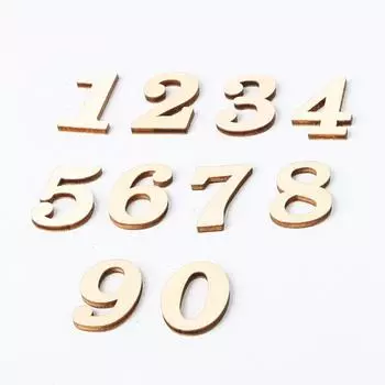 10 шт. деревенский деревянный цифровой номер DIY ремесло стол разброс украшение для дома /