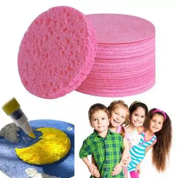 10 шт. Деревянная лопатка из хлопка 3D Art Foam Sheets Crafts School Projects DIY Easy белый