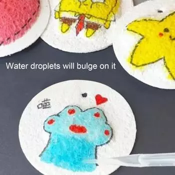 10 шт. Деревянная лопатка из хлопка 3D Art Foam Paper Crafts School Projects DIY Простая в использовании интерактивная пенная бумага 10 pcs синий