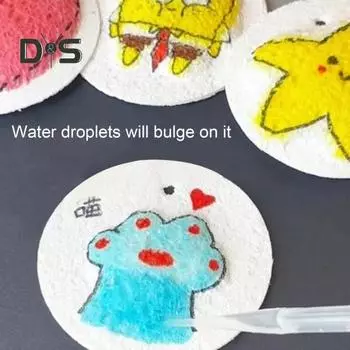 10 шт. Деревянная лопатка из хлопка 3D Art Foam Paper Crafts School Projects DIY Простая в использовании интерактивная пенная бумага 10 pcs белый