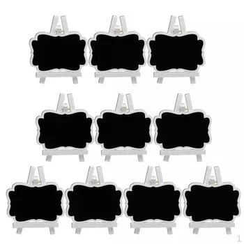 10 шт., деревянная настольная подставка для доски, подставка для доски, бирки 11x9 см