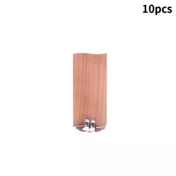 10 шт., деревянные фитильные свечи с сердечником, деревянные держатели для воскового фитиля для свечей 30mm*80mm