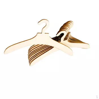 10 шт. деревянные вешалки для кукол 6 дюймов, держатели для одежды, аксессуары