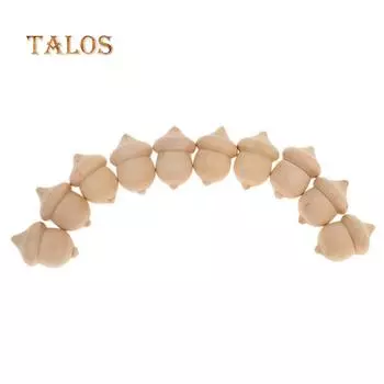 10 шт. деревянные желуди DIY ручная роспись ремесла колышки куклы незавершенные украшения ручной работы