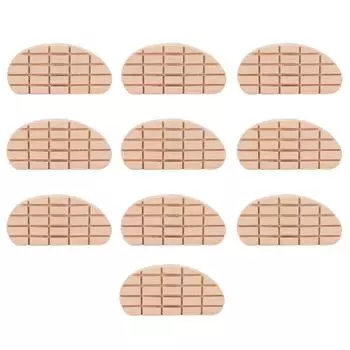 10 шт. деревянных подкладок для копыт лошадей, водонепроницаемые дышащие подкладки для обрезки копыт коров и лошадей