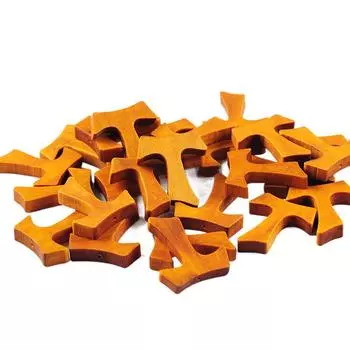 10 шт. деревянный крест христианский подвесной кулон ювелирные изделия из натурального дерева поделки ожерелье аксессуары подарки 10PCS