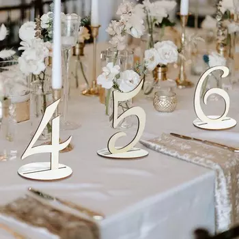 10 шт. Деревянный номерной знак стола, шестиугольный держатель, карточка, деревенский номерной знак для свадебного торжества, вечеринки, украшения, принадлежности