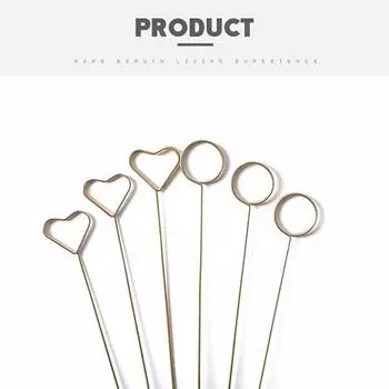 10 шт. держатель для художественных карточек металлический зажим для открыток цветочный магазин специальное украшение для открыток