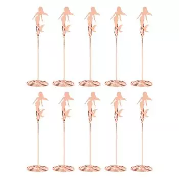 10 шт. держатель для номера стола спиральное основание в форме русалки держатель для имени свадебного стола зажимы для фото