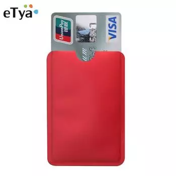 10 шт., держатель из алюминиевой фольги, защита от сканирования, RFID-рукав, защита от кражи, чехол для кредитной карты, удостоверения личности разноцветный