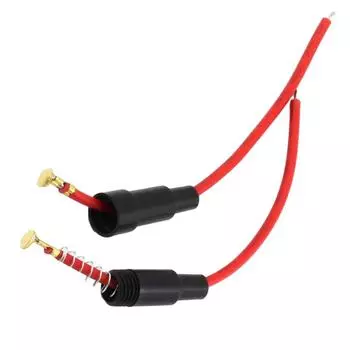 10 шт. Держатель предохранителя 2,4 мм, 22AWG, провод 6x30 мм, быстродействующий