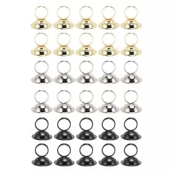 10 шт., держатели для номеров, держатели для карточек, держатели для фотографий из металлической проволоки, подставка для карточек, зажимы для меню Black