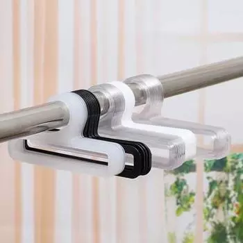 10 шт. держатели для шарфов сухая одежда экономит место антидеформируемые бытовые вешалки для одежды на балконе общежития для гардероба чёрный