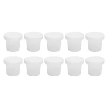 10 шт. десертных стаканчиков с крышками, термостойкие полипропиленовые пластиковые стаканчики для вечеринок, для пудинга Yog 100ML