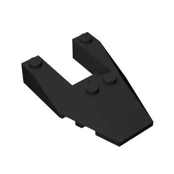 10 шт. Детали кирпича MOC 6153b, клиновидный наклонный вырез 6 x 4 с выемками для шпилек, совместимый строительный блок, частица, сделай сам, детская игрушка для мозга