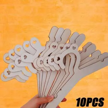 10 шт. детские деревянные вешалки для малышей и детей, деревянные вешалки в виде медведя, сделай сам, творческое украшение комнаты, детский органайзер для сушки одежды 10pcs