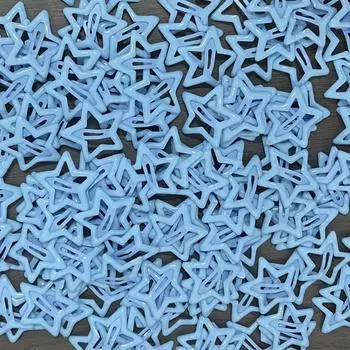 10 шт. Детские красочные заколки для волос BB со звездочками для девочек Y2K Милые заколки со звездочками Женские простые металлические заколки-клипсы Аксессуары для волос 10pcs