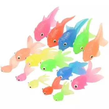 10 шт. детские мягкие резиновые золотые рыбки детские игрушки для купания для детей имитация мини-золотых рыбок вода малышей веселье плавание пляж подарки