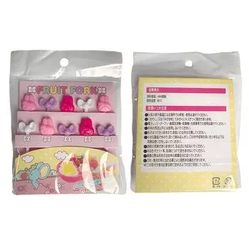 10 шт. детские палочки для фруктов иголки зубочистки мини креативные фруктовые торты десерт еда вилки ланч-бокс декор аксессуары для бенто