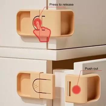 10 шт. детский замок для шкафа, многоцелевой ящик, шкаф, духовка, дверь холодильника, детский замок-защелка, пряжка безопасности для защиты от детей серый