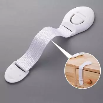 10 шт., детский защитный ремень, самоклеящийся многоцелевой замок для шкафа, холодильника, окна, ящика, морозильной камеры, дверцы, детская ткань, тесьма, защитная защелка 10pcs