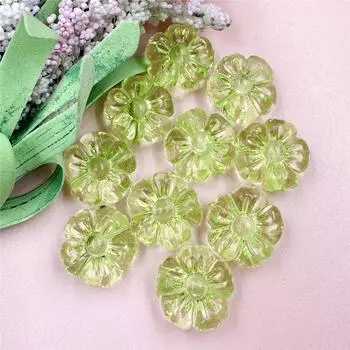 10 шт. DIY 19,3 мм ювелирные изделия изготовление прозрачных сережек в виде цветка сливы аксессуары браслет ручной работы материал акриловые кристаллы модные свободные бусины фиолетовый