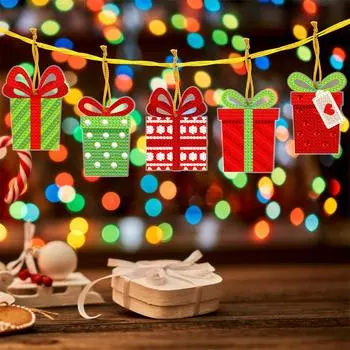 10 шт DIY Алмазные художественные украшения Алмазная живопись Украшение Рождественский чулок Подарки Специальная форма для детской вечеринки Украшения для дома Декор