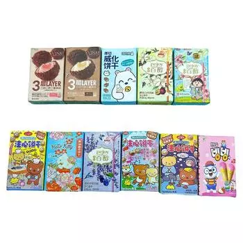 10 шт. DIY аксессуары еда игрушки для Барби дом магазин закусок коробка