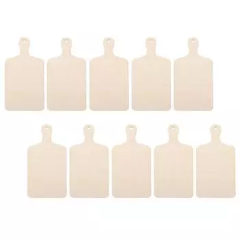 10 шт. DIY деревянная разделочная доска с ручкой незаконченная лопатка для резки поделки мини-доски 23.00X8.90X0.30CM