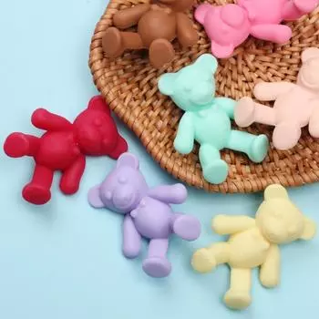 10 шт. DIY изготовление ювелирных изделий 33x30 мм модные матовые медведи свободные бусины аксессуары кулон ожерелье браслет