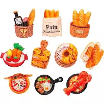 10 шт. DIY магнит на холодильник буханка хлеба магниты скандинавский персонализированный домашний декор белая доска Po доска объявлений Главная