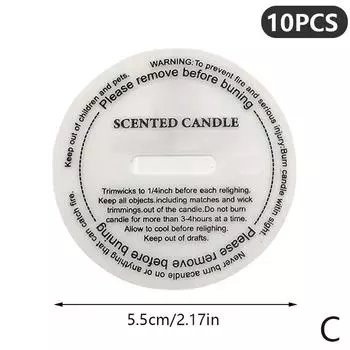 10 шт. DIY ручные ароматические свечи наклейки этикетка наклейка на чашку серная кислота бумага 5.5cm
