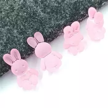 10 шт. DIY смоляные желеобразные цветные матовые кролики-разделители для изготовления ювелирных изделий DIY браслет ожерелье повязка для волос ювелирные аксессуары 24MM*14MM*11MM 10 pieces зелёный