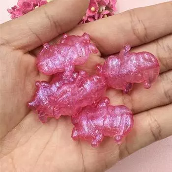 10 шт DIY ювелирные аксессуары бусины акрил для изготовления браслетов и сережек рождественские гномы прозрачные 25*30 мм УФ красочные аксессуары материалы из бисера разноцветный