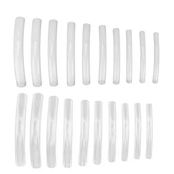 10 шт. длинные плоские кончики ногтей для домашнего салона, дизайн ногтей, набор накладных ногтей, маникюрный инструмент Natural Color
