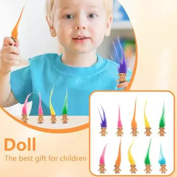 10 шт. Длинные волосы куклы ITroll случайные цвета искусство и ремесла, сувениры для вечеринок One Size